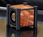 Кутия за самонавиващи се часовници RDI Charles Kaeser MEMOIRE - Functional Objets D’Art - UNIQUE Petrified Wood Single Watch Winder